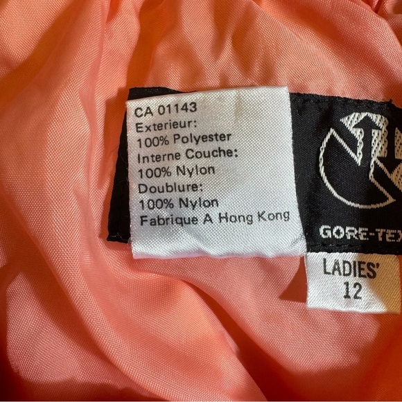 Vtg Obermeyer Blizzard Gore-Tex Ski Snow Pants Lightweight Pastel Pink Sz 12 - Picture 6 of 6